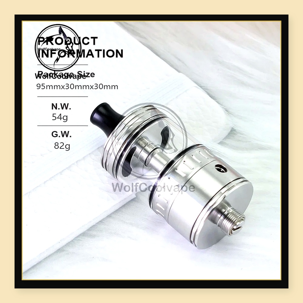 Wolfcoolvape NOLA RTA 22mm Wie – Vaping Air Bewertung und Preis